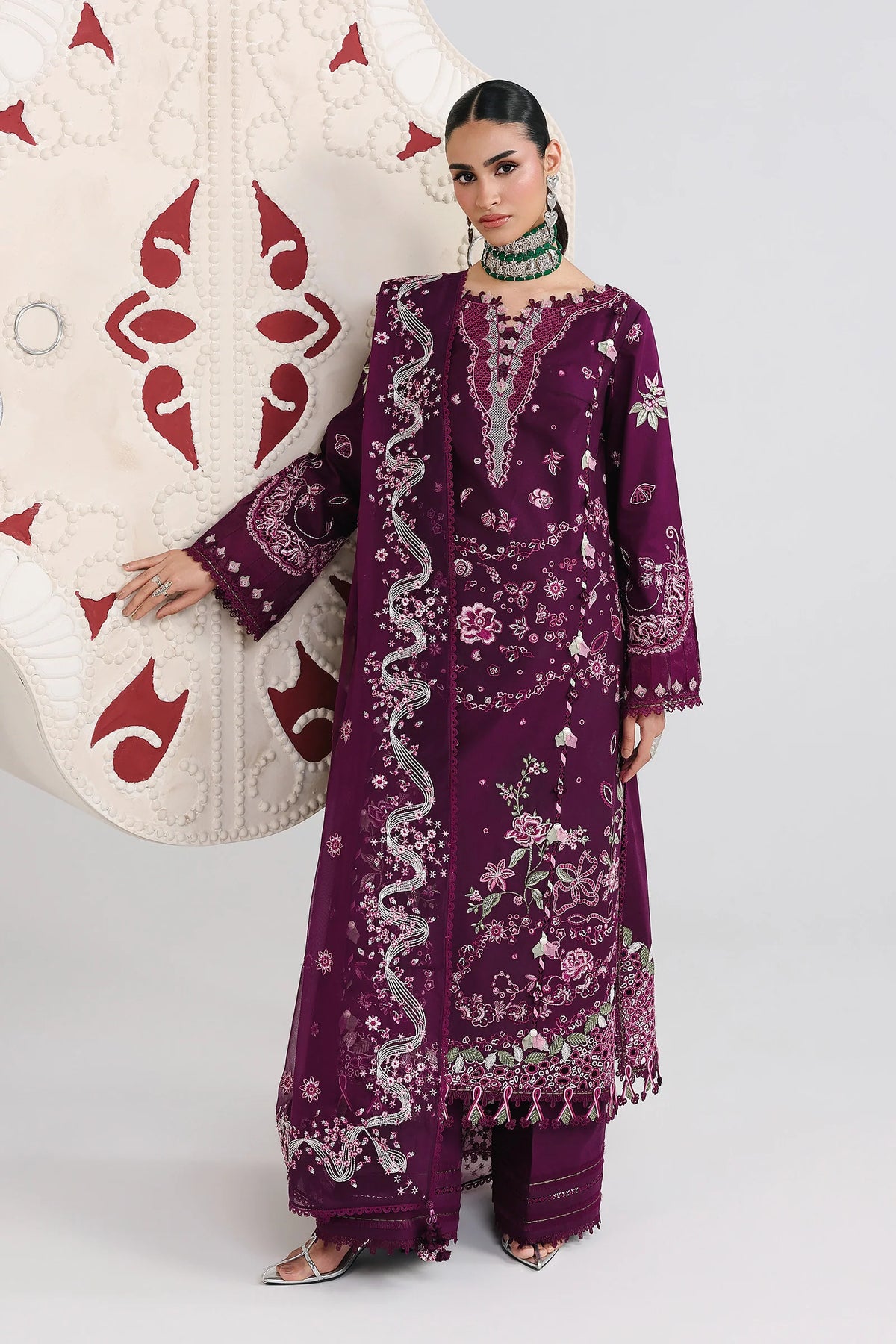 Qalamkar | Festive Lawn 26 | QFL-10 TRESA