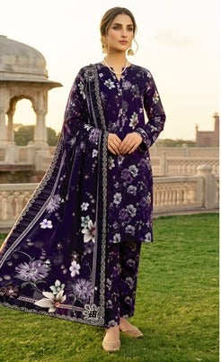 Alkaram Studio Digital Printed Lawn Suit – 3PC (D1)
