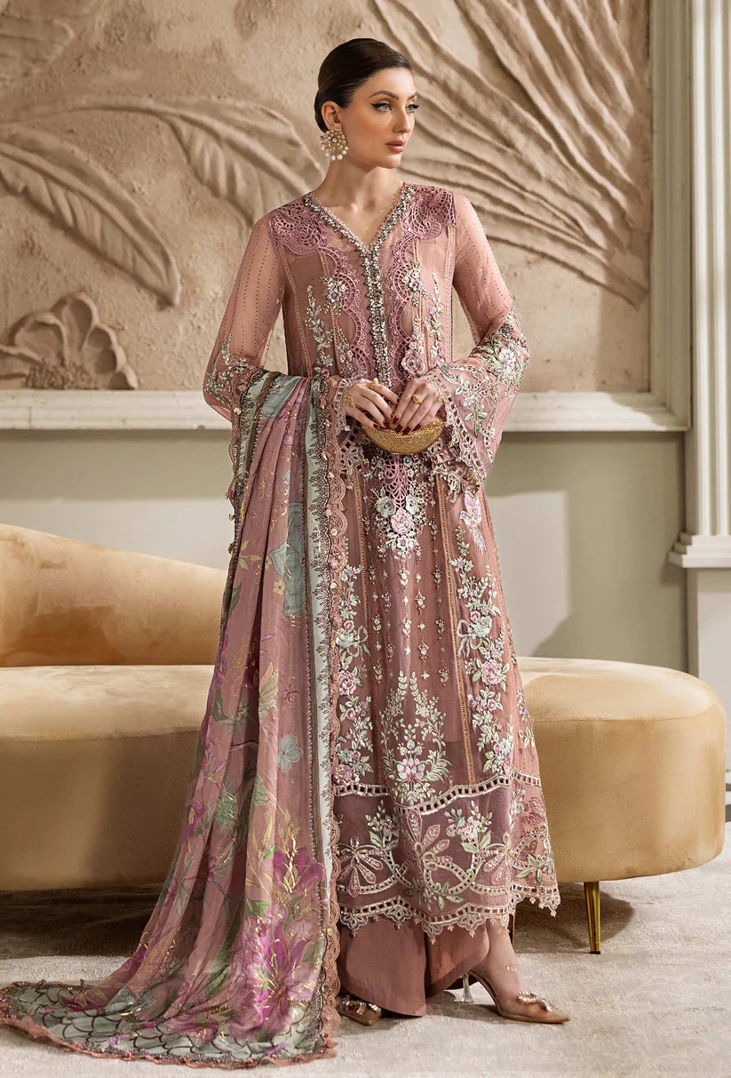 MARIA B LUXURY EMBROIDERED CHIFFON - 3 PC UNSTITCHED