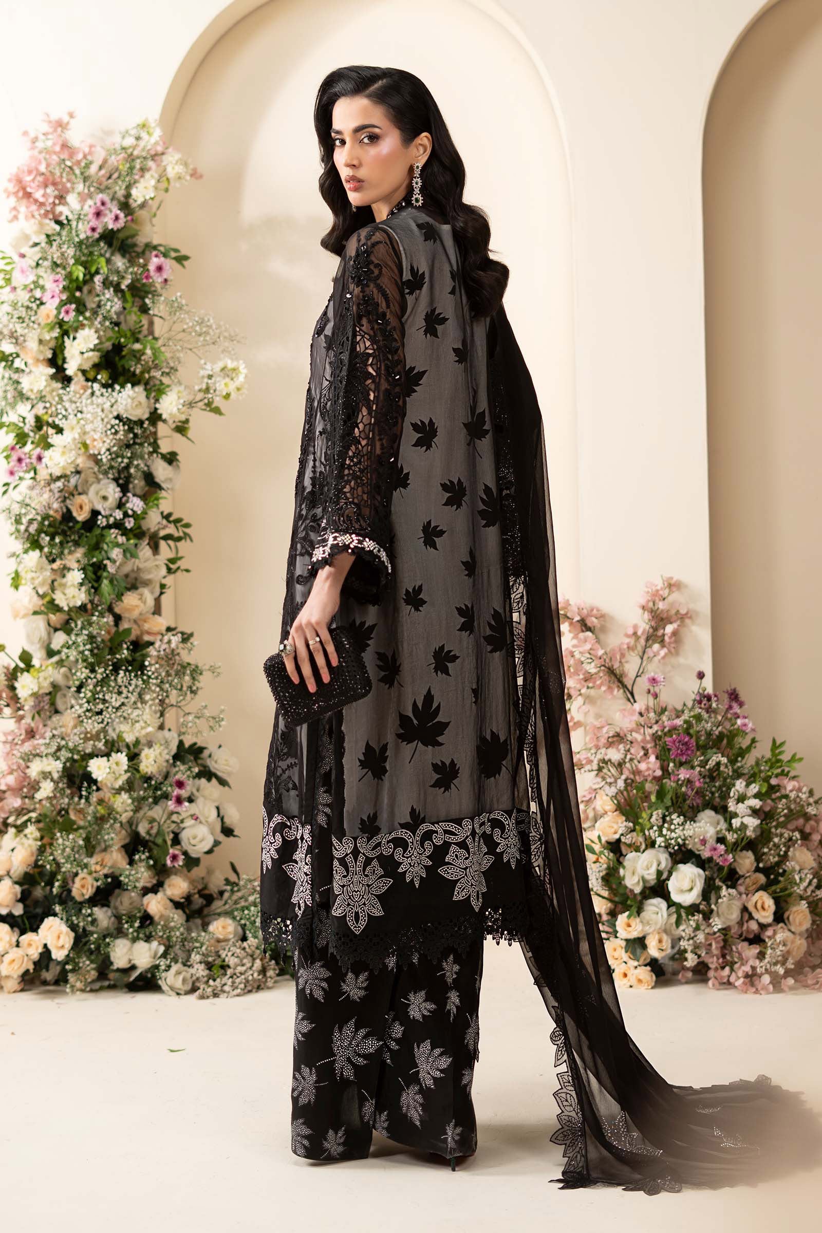 Maria B Embroidered Chiffon Collection 3 Piece Unstitched