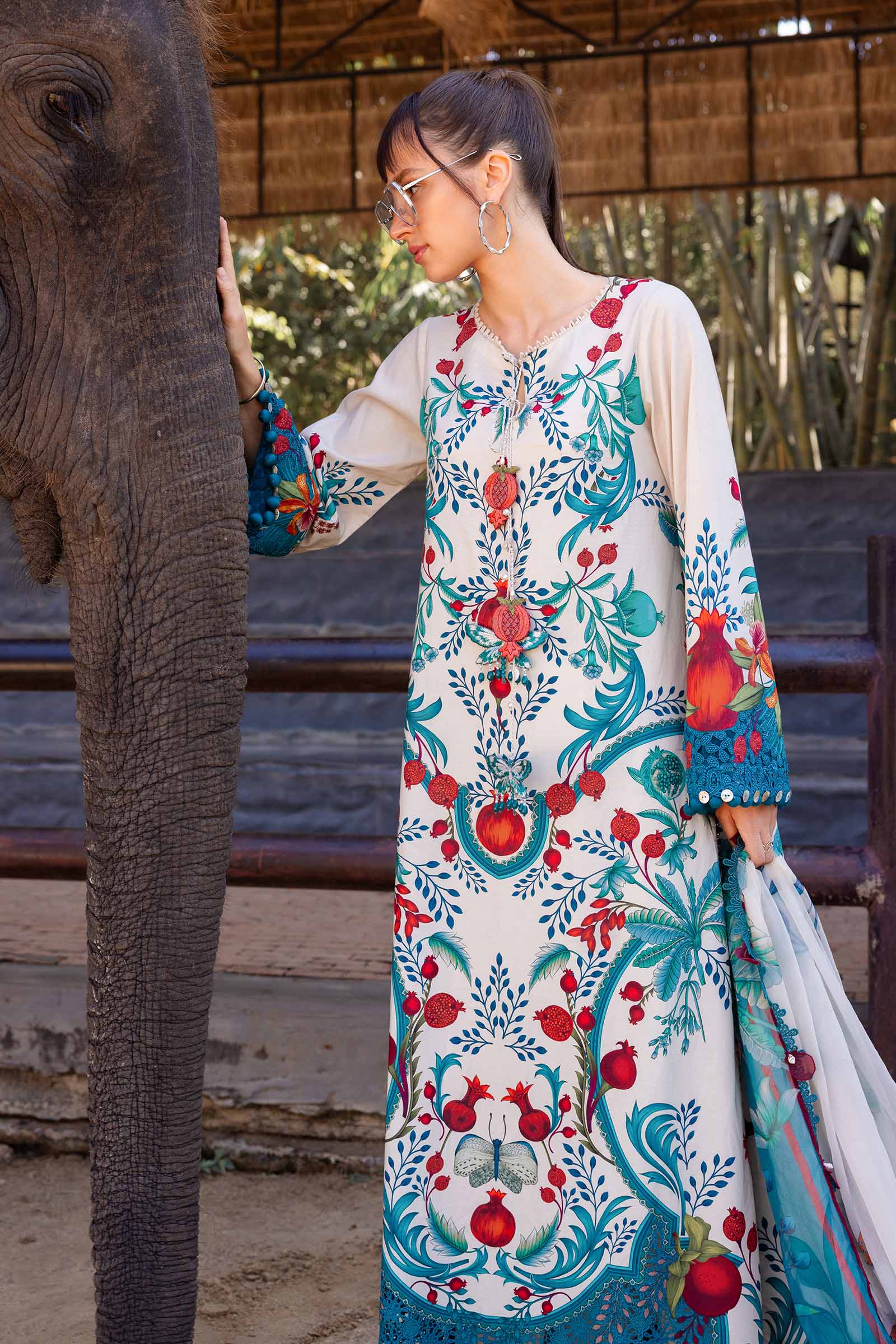 Maria B Printed Embroidered Lawn 3PC Unstitched