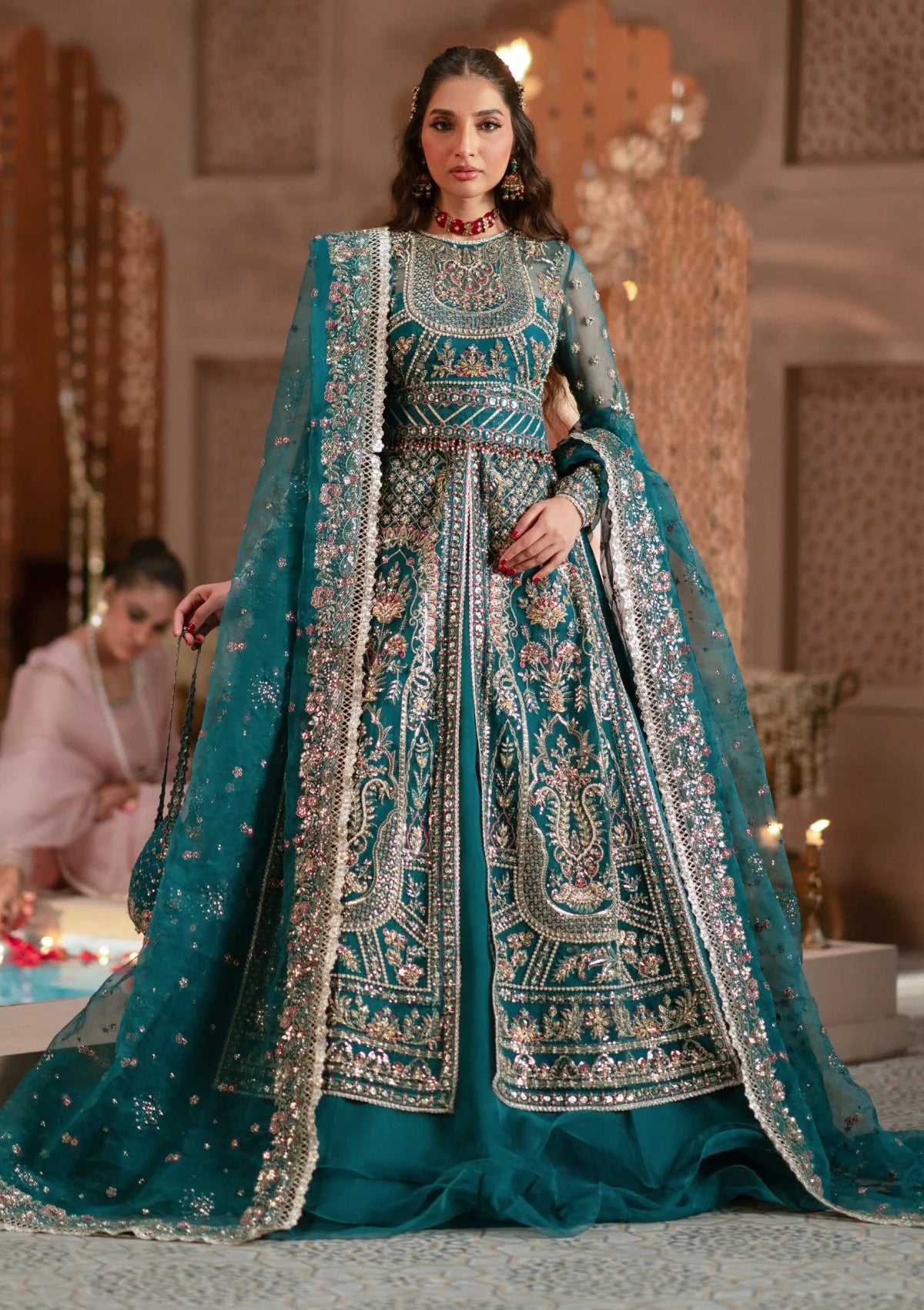 Formals - ZEVk - Mughal Raaniyaan 25 - Sundas Rani   Sea Green .