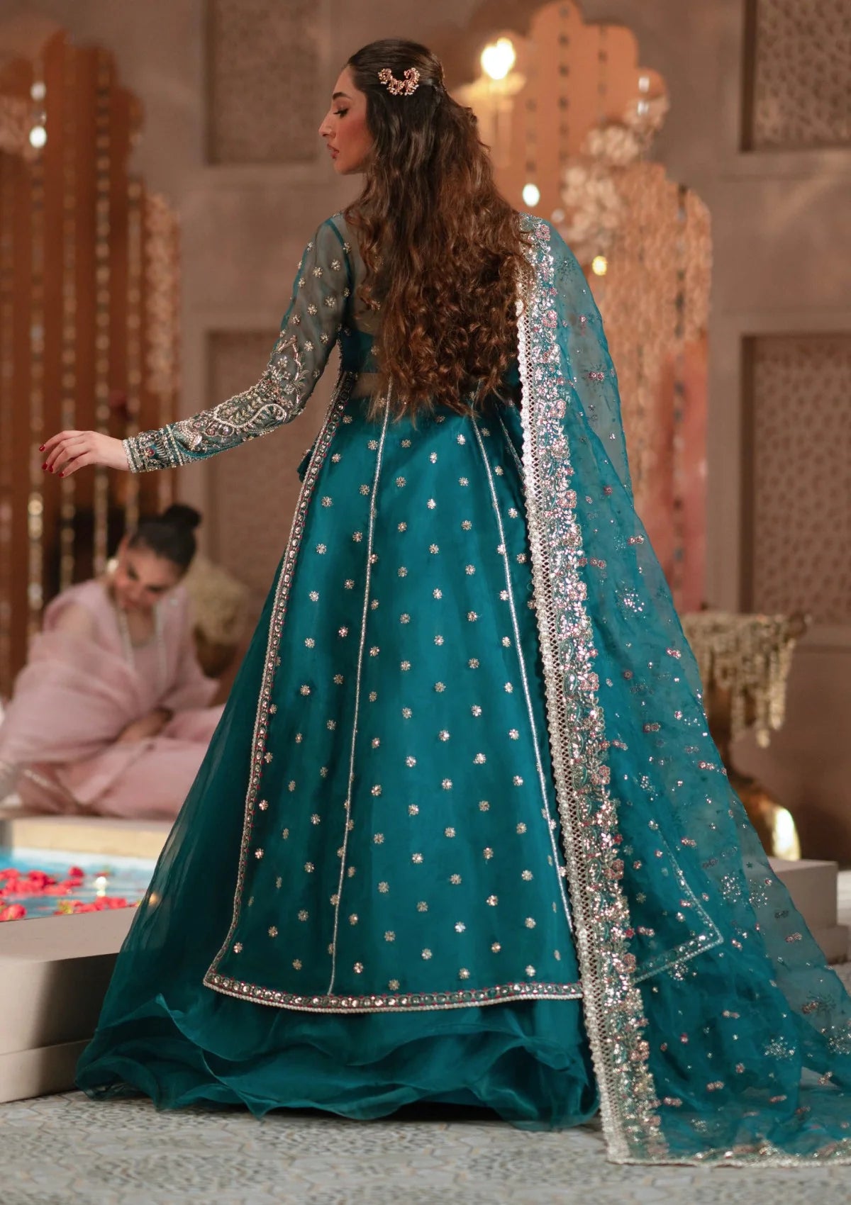Formals - Zevk - Mughal Raaniyaan 25 - Sundas Rani   Sea Green