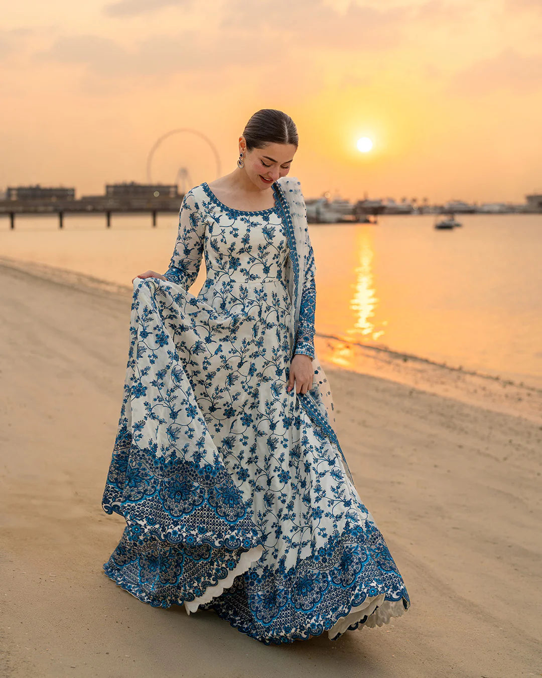 Faiza Saqlain 3 Pc Luxury Lawn Embroidered | Jehona