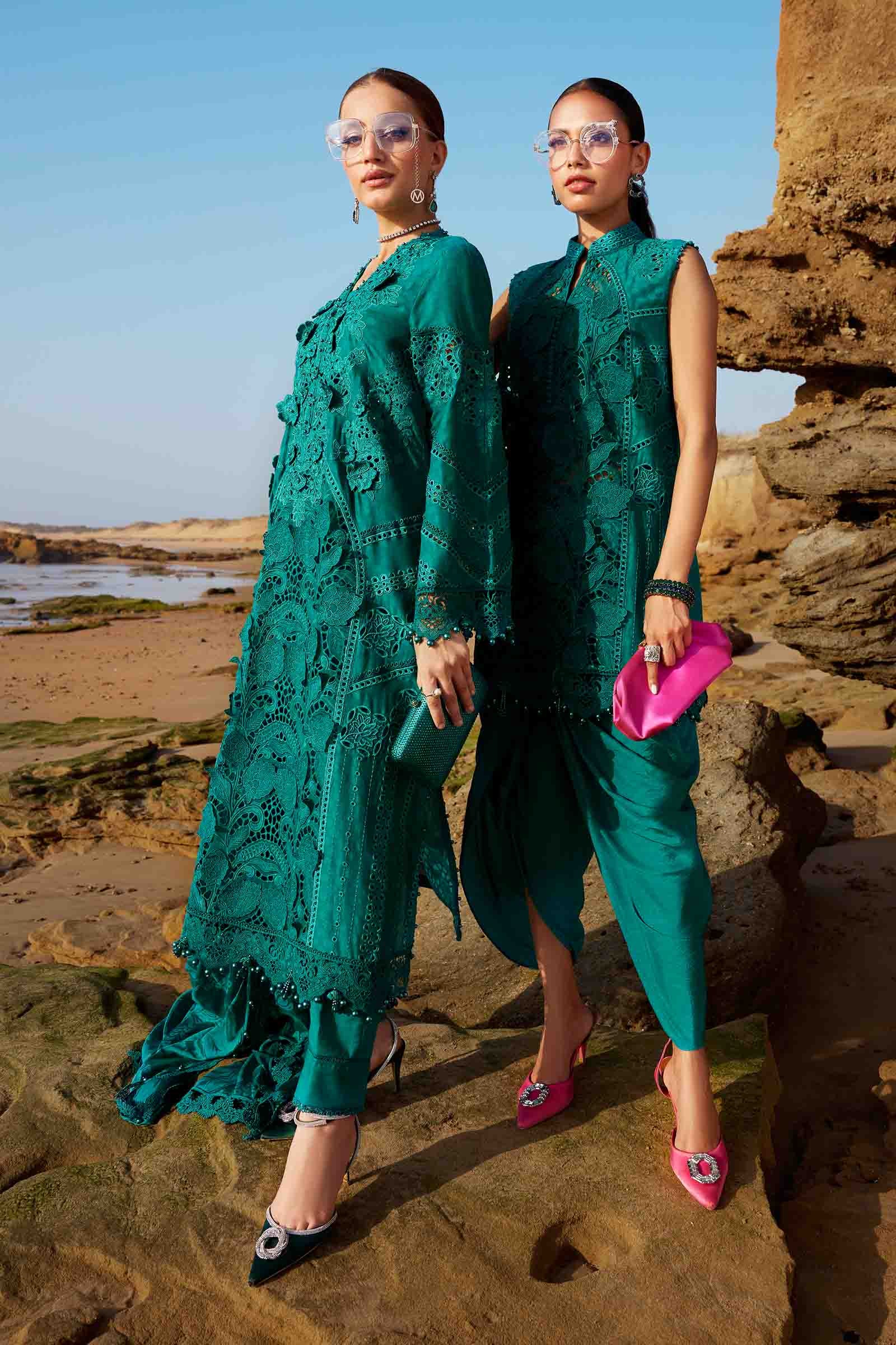 Maria.B Embroidered Luxury Lawn Unstitched 3Pc Suit EL-24-02