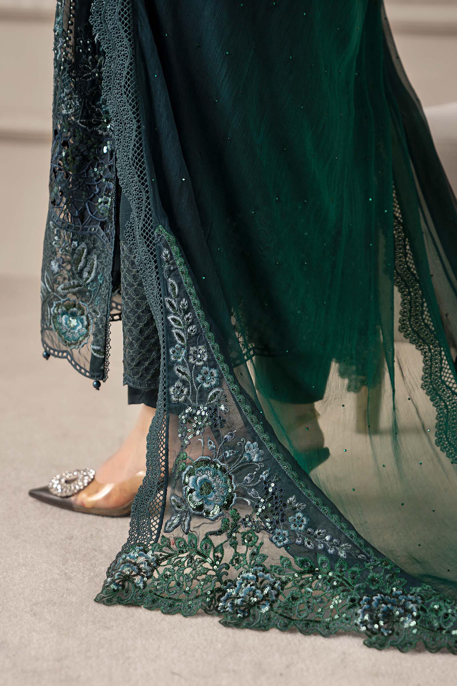 Maria B Chiffon Collection 25 | D6  Color: Green To Teal