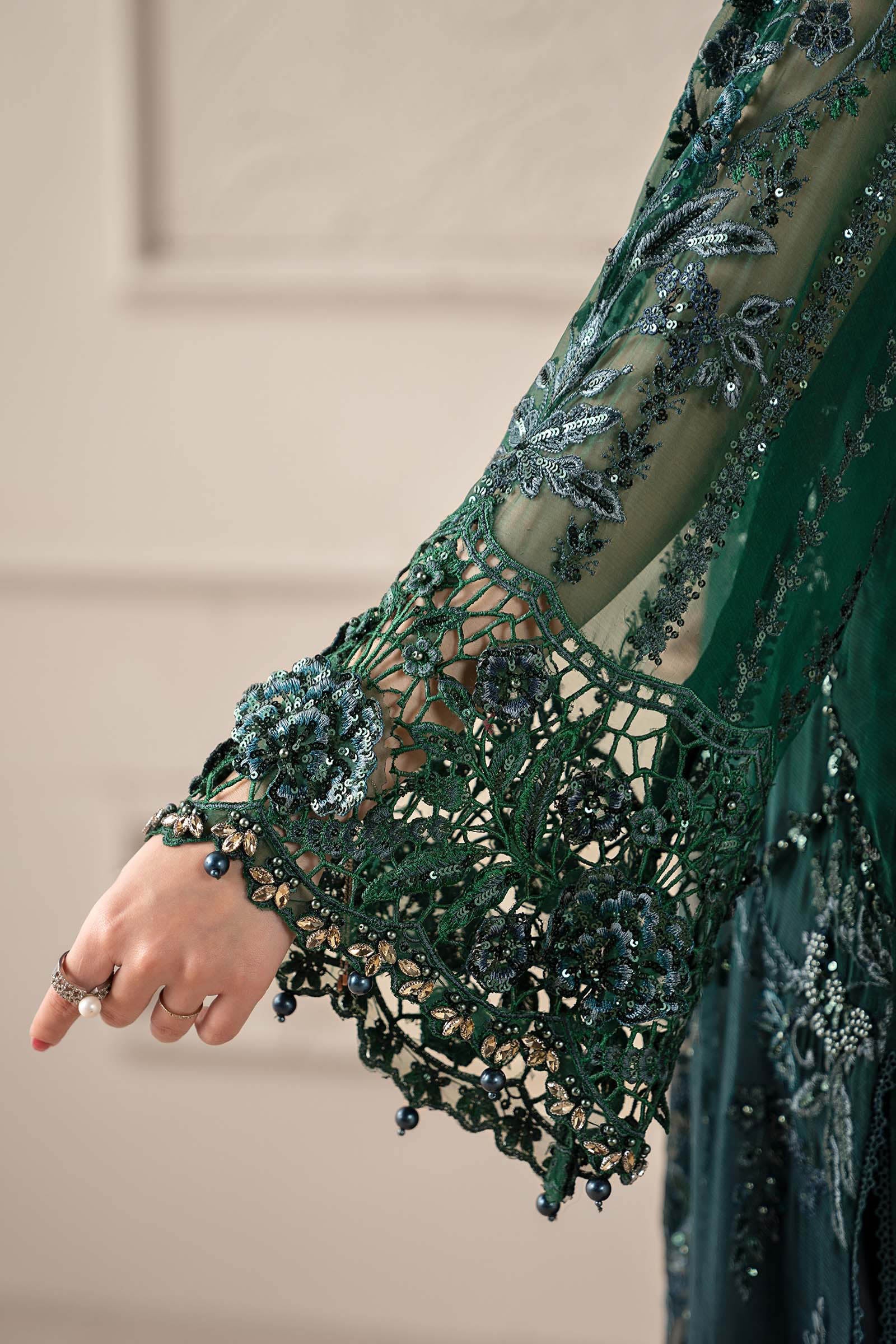 Maria B Chiffon Collection 25 | D6  Color: Green To Teal
