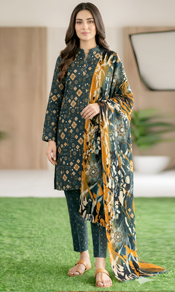 Alkaram Studio Digital Printed Lawn Suit – 3PC (D5)