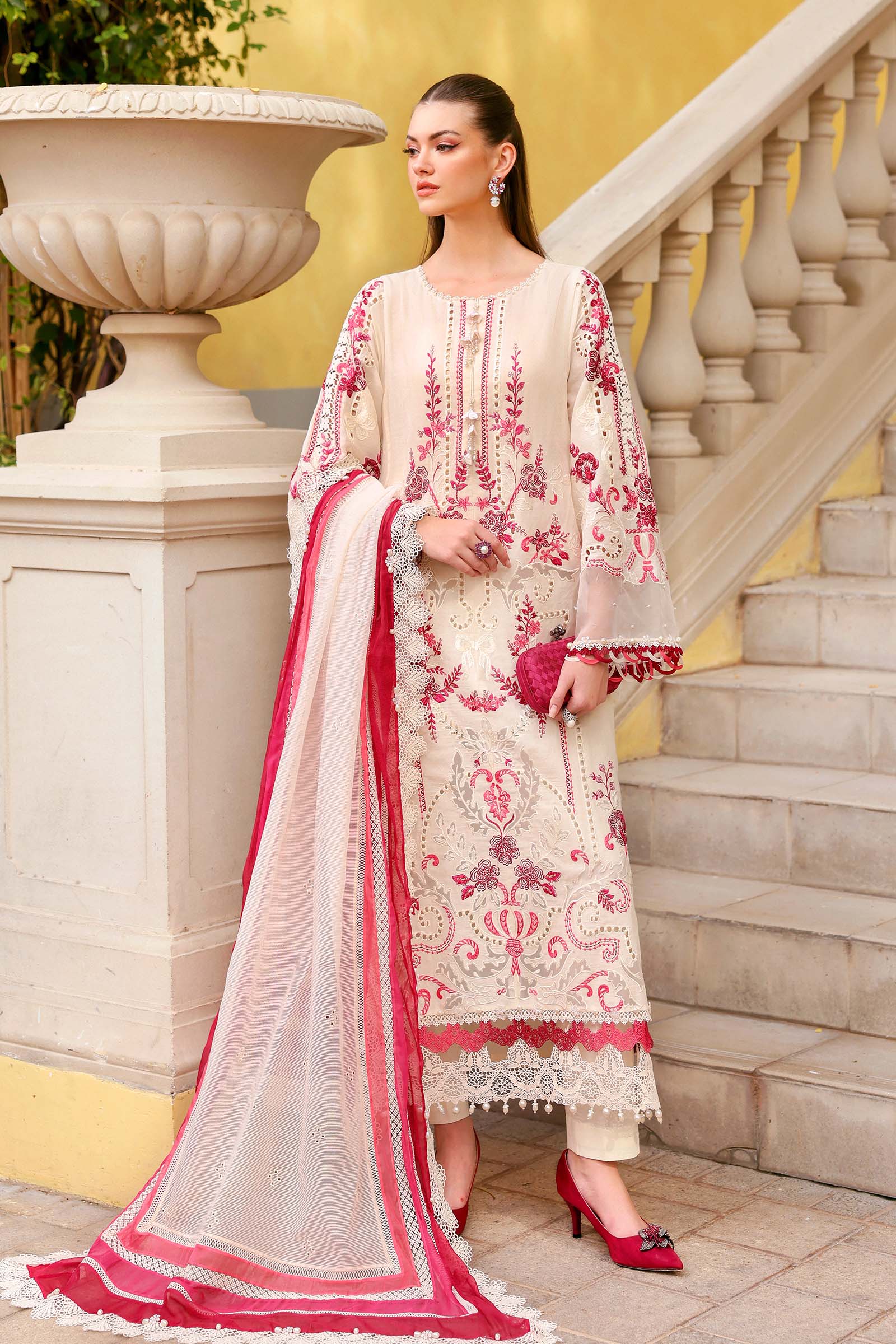 Maria B Luxury Lawn'26 D-09A