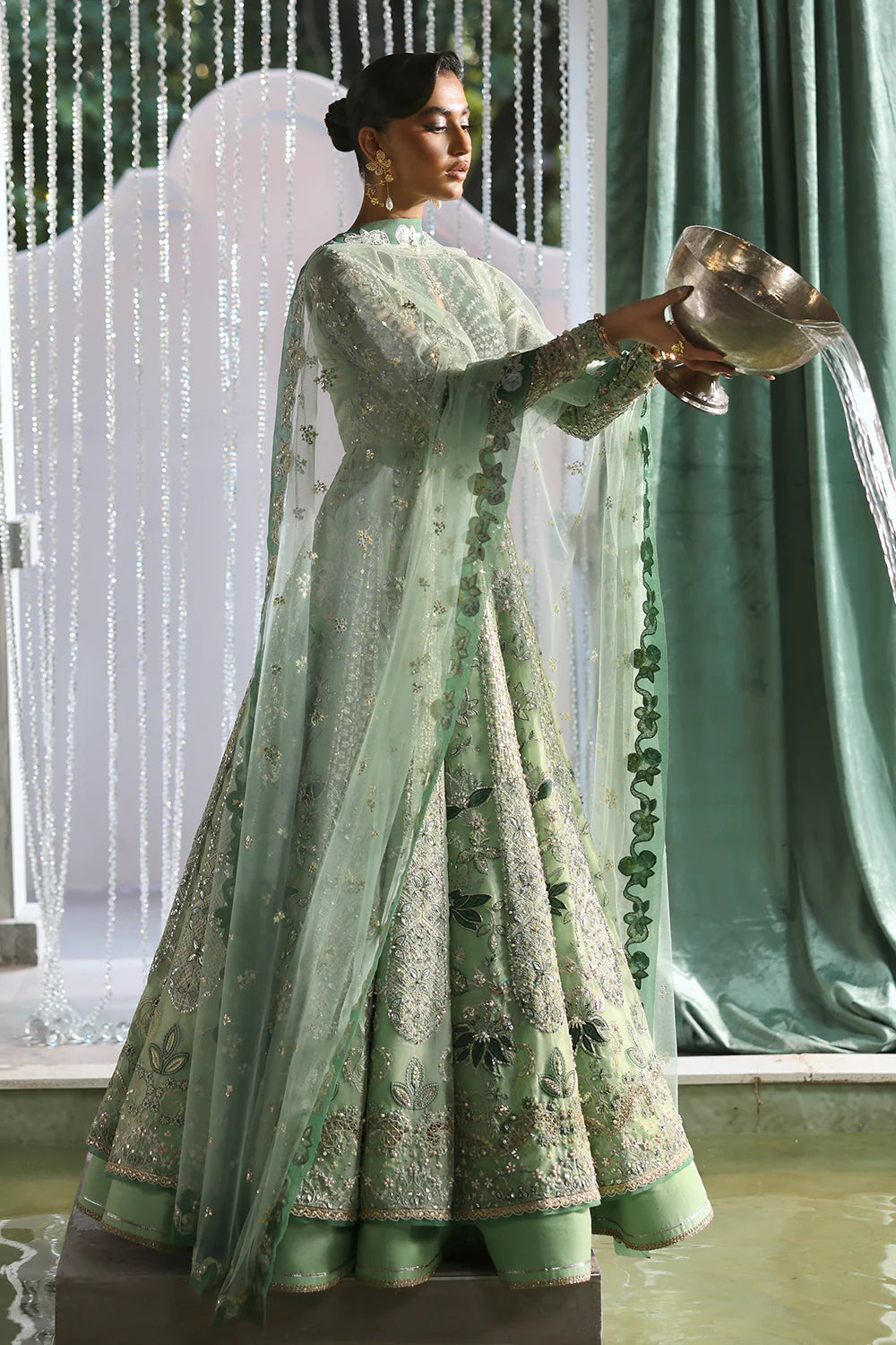 Soraya Lumene Embroidered Organza Unstitched 3Pc Suit - Lirien