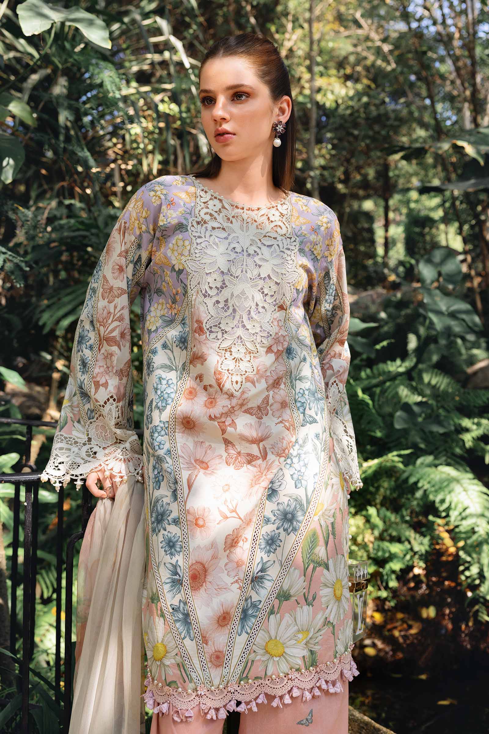 Maria.B Mprints 2026 | Embroidered Lawn Suit | MPT-2910-B