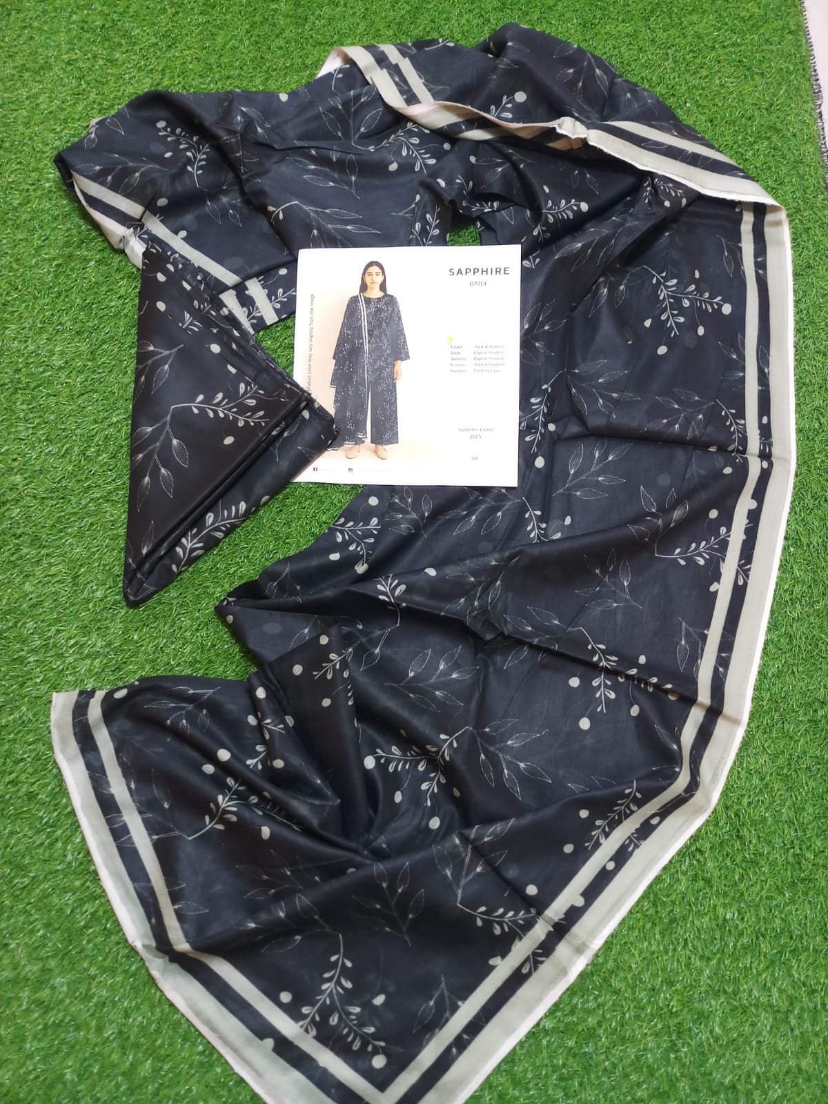 Lawn Allover 3PC – Unstitched.