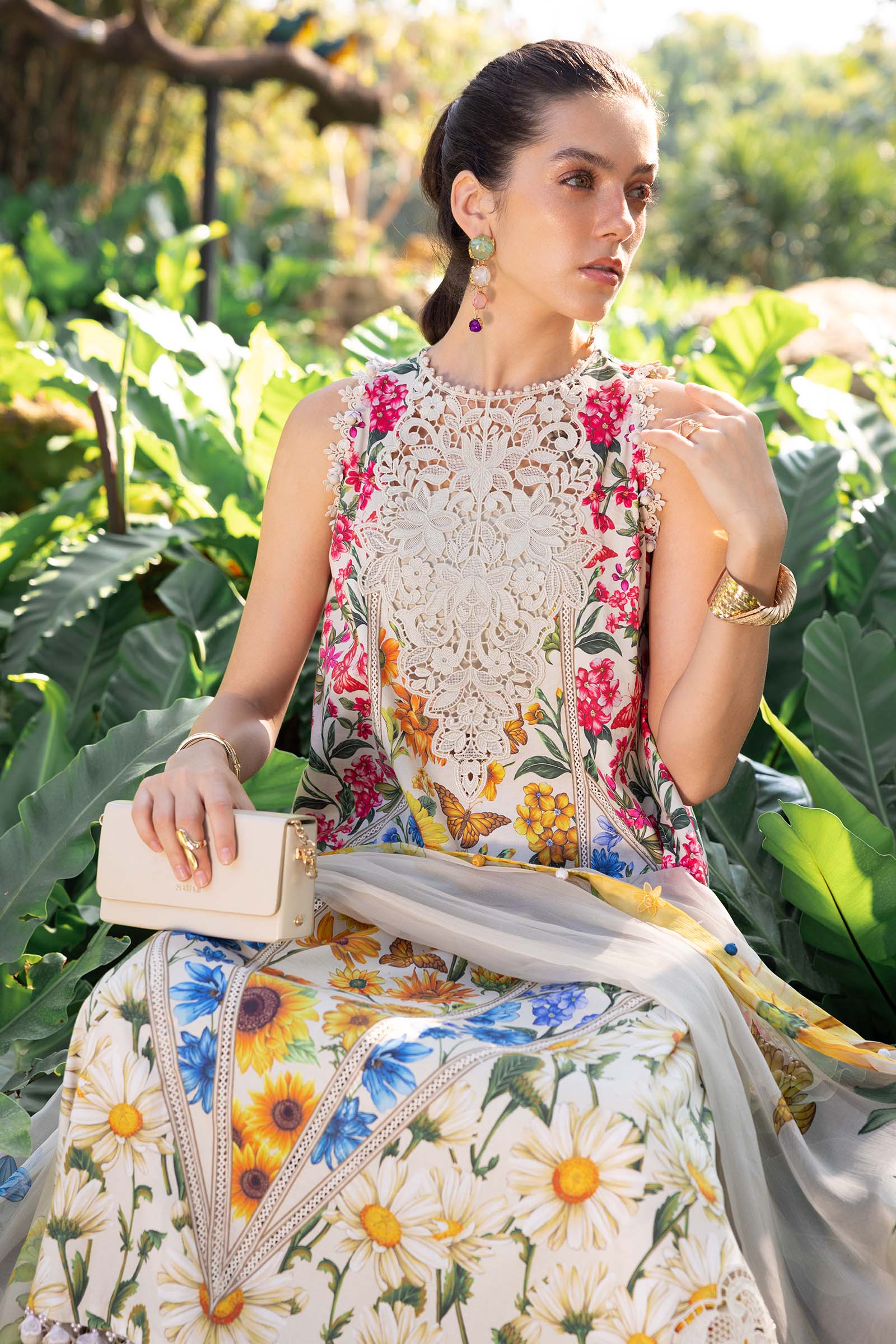 Maria B Printed Embroidered Lawn 3PC Unstitched